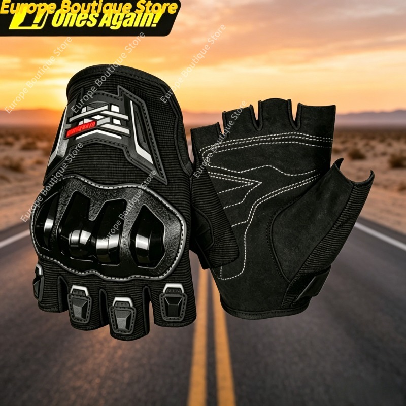 Motorcycle Gear Gloves - Летние дышащие мотоциклетные перчатки без пальцев,