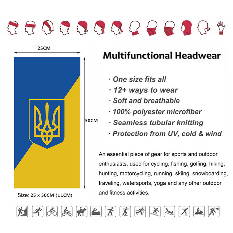 Бандана с украинским принтом ф – обзор и цена Motorcycle Gear Pattern